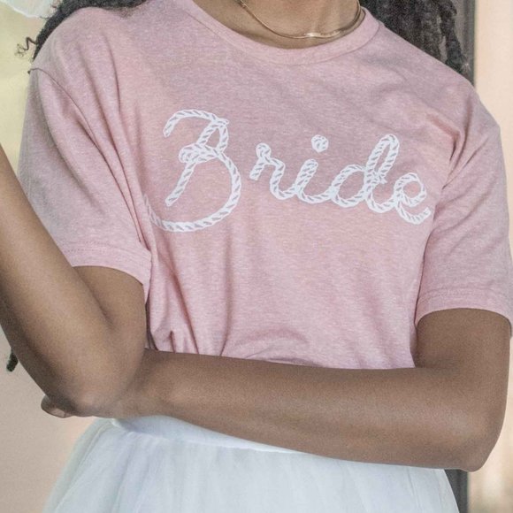 Tops - NWT Western Bride Graphic Pink Tee T-shirt
